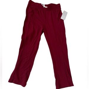 Zella Kids Burgundy Sweatpants size Small 7/8